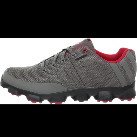 NEW Adidas Crossflex Men's Golf Shoes Iron / Black Red Size Size 8.5 Q46613 NWT - Picture 10 of 11